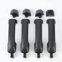 Set of 4 Textured Black Exterior Door Handle Replacement for Toyota Tundra 2007-2018
