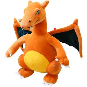 CHAOZI0Evil Winged, fire-Breathing Dragon Stuffed Animal Dinosaur Plush firedragon Toys, Throw Pillow, Role-Playing Game Fan Props (Orange Yellow)