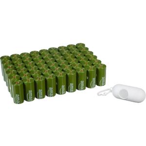 Leak Proof Dog Poop Bags with Dispenser and Leash Clip, Unscented, 13 x 9 Inches - 810 Count (15 Bags per Roll, 54 Rolls)