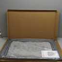 Cat Litter Box Enclosure with Cat Bed; Hidden Enclosure Litter Tray in Living Room, Bedroom, Corner; Kitten Washroom Fit Most of Litter Box; Large Pet Litter Box Pee Shield (Grey)