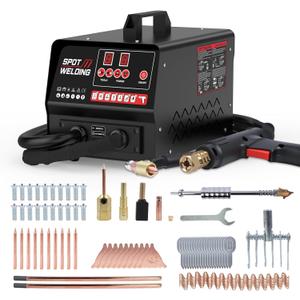 Spot Welder Dent Puller Kit,4200A Auto Body Spot Welding Machine with Manual/Automatic & 7 Welding Modes,Stud Welder for Car, Truck Dent Repair (110V 3500W)