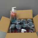 12 Pieces Empty Clear Gradient Color Pump Bottle, 8.4 oz Refillable Plastic Dispenser Bottles with Pump, Travel Lotion Container for Shampoo Hand Body Soap Oil Massage Moisturizer Face Cream Liquid