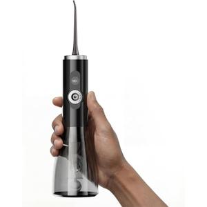 Water Flosser Teeth Picks, 100 Power Levels (150-PSI Variable Pressure) Cordless Floss for Tooth Cleaning and Flossing, 300ml Capacity Electric Floss Oral Irrigator for Adults Black
