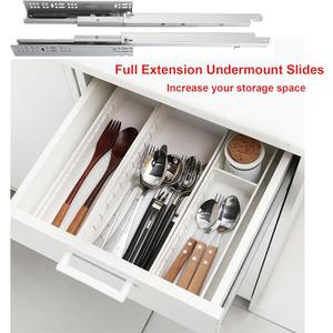 6 Pair of 20 Inch Undermount Soft Close Drawer Slides 100LB Load Capacity Full Extension Concealed Drawer Rails with 3D Locking Device