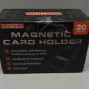 Kabinka 35PT Magnetic Card Holder Fits Sleeved Cards, One Touch Holder for Trading Cards, Crystal Clear UV Protectors for MTG, PTCG, Sports, Baseball Card, Hard Plastic Display Case (20-Pack)