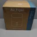 OLIXIS 12-in-1 Air Fryer 6.34 Quarts, Visable Airfryer with Window, 400F, Roast, Reheat, Dehydrate, Bake, Steam, Fries, Custard, Chicken, Wings, Sea Food, Vegetabels, Pearl White, 10.5"D x 12.9"W x 13.6"H