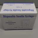 U-100 Syringe with Needle, 30G 1/2cc 5/16 Inch (8mm) Syringe, Individually Wrapped, Pack of 100