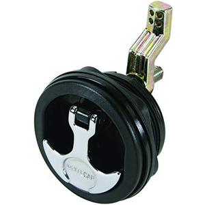 Whitecap S-0226BC T-Handle Latch with Keyed Lock - Black 3" Diameter