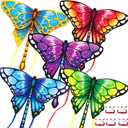 Easy to Fly Kites for Kids & Adults, Butterfly Kites with String & Hand for Beach, Outdoor Toys Birthday Gifts for Boys Girls Ages 4 5 6 7 8-12 Years Old