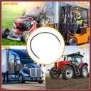 2pcs 28 Inch Universal 1/8" NPT Grease Gun Flex Hose - Trailer Flex Grease Hose Extension Non-Slip - Metal Black Vehicle Components Replace Parts