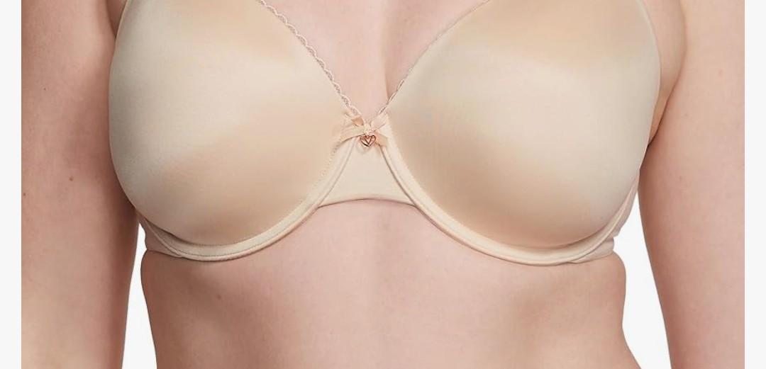 Women's Bare Push Up Strapless Bra, Bras for Women 34D Beige
