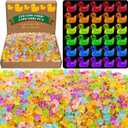 Barydat 1000 Pcs Mini Resin Duck Glowing in the Dark Little Tiny Luminou Duck Bulk for Hide Prank DIY Idea Gifts Cruise Party Garden Animal Figure Miniature for Garden Micro Decor