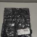 Fisoew Womens Half Zip Sweatshirts Short Sleeve Color Block Lapel V Neck Loose Summer Pullover Tops (Large, Black)