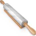 Koville Marble Rolling Pin, Non-Stick African Stone Polished Dough Roller, Pasta, Dumpling, Ravioli, Fondant, Pie Crust, Kitchen Baking Pastry Tools(Namib Fantasy)