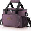 Lifewit Large Lunch Bag Insulated Lunch Box Soft Cooler Cooling Tote for Adult Men Women, Purple 12-Can (9L)