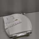 Ansffer Toilet Seat Round Soft Close16.5'', Toilet Lid Slow Close Quiet No Slam, Easy Installation & ReleaseSafe PP Material Easy Clean, Comfortable Ergonomic Design, 2 Years Support, White Plastic