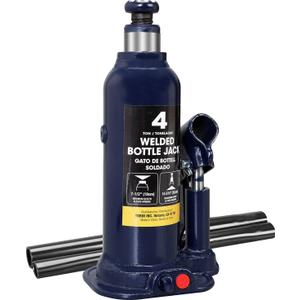 BIG RED 4 Ton (8,000 LBs) Torin Welded Hydraulic Car Bottle Jack for Auto Repair and House Lift, Blue, AT90403UR