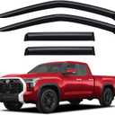 Window Rain Guards Visors Shield for 2022-2026 Toyota Tundra Double Cab, Out-Channel Window Vent Wind Shades Deflectors for 22-26 Tundra Extended Cab