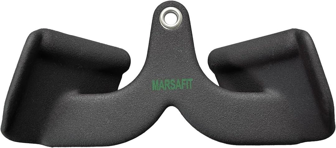 Home Gym Fitness Rowing T-bar V-bar Pulley Cable Machine Attachment, Bicep Curl Tricep LAT pulldown Bar Back Strength Training Handle Grips LAT Pull Down Bar for Seat Row Workout