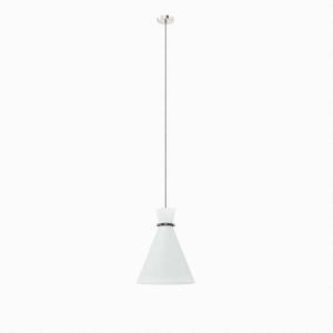 Modway Starlight 1-Light Pendant Light in White Polished Nickel, 15.5 x 15.5 x 72 (Silver)