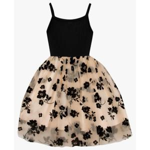 Toddler Tutu Dress Little Girl Sleeveless Summer Knit Outfit Tulle Flower Princess Birthday Party Dresses, 2-3 Y