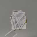 Gueevin 1.5 Inch Insertable Self Adhesive Index Tabs, 100 Pieces with Printable Inserts, Clear File Folder Tabs for Notebooks, Plastic File Folder Tabs