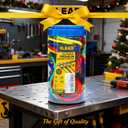 ELEAD 33 Piece Premium Bungee Cords Assortment Jar, Includes 10", 18", 24", 32", 40" Bungee Cord with Hooks, 6" Nylon Cable Ties, 8" Canopy Tarp Ball Ties and Tarp Clips