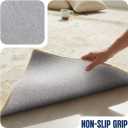 Muddy Mat® Champagne 8ft x 10ft Washable Muddy Carpet for Living Room, Bedroom & Dining Room – Modern Soft Low Pile Non Slip Carpet – Pet Friendly Waterproof Foldable Area Rugs for Home