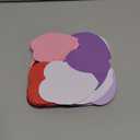 Kisston 360 Pcs Heart Cutouts Paper 3.9 Inch Valentine Cut Outs Bulletin Board Decorations Pink Red Heart Shaped Die Cuts for DIY Classroom Love and Peace School Craft Projects(Stylish Colors)