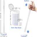Topo Bear Disposable Toilet Bowl Brush with 40 Toilet Wand Refills, Toilet Bowl Cleaner Wands, Toilet Cleaning System Starter Kit