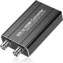 SDI to HDMI Adapter with SDI Loop out, BNC to HDMI converter Automatically detects SD/HD/3G-SDI, Embedded Audio