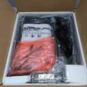 SUPERJARE Nightstand with Charging Station, Bed Side Table with Adjustable Fabric Drawer, Night Stand for Bedroom, 3-Tier Storage End Table, for Living Room, Rustic Brown and Black (M (11.8"D x 15.7"W x 23.4"H))