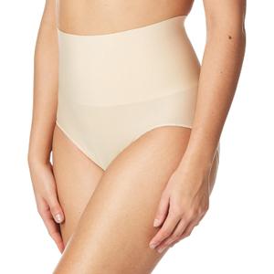Maidenform womens Tame Your Tummy Shaping Lace With Cool Comfort Dm0051 Shapewear Briefs, Transparent, Large US