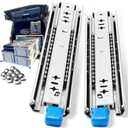 Heavy Duty Drawer Slides 238Lbs Locking Side Mount Full Extension Ball Bearing, 12"-40" Tool Box & RV Drawer Tracks Cabinet Runners Sliding Rails Glides (1 Pair, 26 Inch)