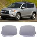 2Pcs Right + Left Side Front Bumper Tow Hook Eye Cover Cap for Toyota RAV4 2009 2010 2011 2012 Silver