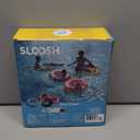 Sloosh 4 Pack Inflatable Pool Floats, Pool Tube Rings, Swim Tubes, Floaties Toys, Beach Swimming Party Toys for Kids and Adults