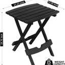 Adams Quik-Fold Side Table - Black