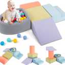 5-Piece Foam Climbing Block with Ball Pit, (Balls Not Included) | Climbing Toys for 1 Y+, Foam Climbing Blocks Soft Play Set for Toddlers, Baby Blocks Activity Play