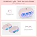 PUWANJILI UV Light for Resin,360 Ring Dual-Layer & Adjustable Time Setting (1/3/5min)UV Resin Light,56 LED High-Powered UV Lamp for Resin Curing,Fast Curing Lamp for Resin Molds,DIY Crafts Decor,Pink