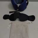 Travel Pillows for Airplanes, Airplane Pillow for Long Flight, Airplane Head Strap with Sleep Eye Mask, 360 Support Headrest for Car Trip, Travel Essentials Stop Bobblehead, Mottled Blue