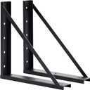 Underbody Steel Mounting Brackets,24 x 24 Inch Truck Tool Box Mounting Kit, with Screws Spacers and Sleeves - 2 PCS