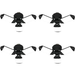 Meiqils LED Garage Light, 80W 8000 Lumen Ceiling Lights with 3 Adjustable Panels, E26/E27 6500K Daylight Light Bulb Fixture LED Lights for Garage, Barn, Attic Workshop Bay Light (80W 4Pack)