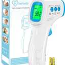 Digital Thermometer for Adults and Kids, No Touch Forehead Thermometer for Baby, 2 in 1 Body Surface Mode Infrared Thermometer with Fever Alarm and Instant Accuracy Readings (Blue)