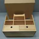 Wooden Desk Organizer with Drawers, Large Countertop Office Supplies Accessories Organization with 10 Compartments, Multifunctional Storage Box Makeup Storage Shelf Rack for Home, Office