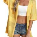 GRACE KARIN Women Lightweight Summer Casual Cardigan Solid Color Open Front Beach Cardigan XL
