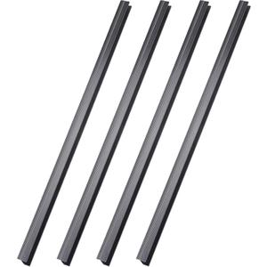 Tenare 4 Pieces Hanging File Rails PVC Black File Rails Hanging System Keeping Your Folders Neat and Organized(3/4 Inch Drawer Sides 24 Inch Long)