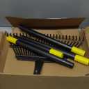 Garden Rake for Leaves: 18 Wide Metal Leaf Rake, 65 Long Adjustable Handle, Heavy Duty 25 Teeth, Fast Kids Women Large Lawn Yard Garden Leaf Cleanup Gardening Rakes: Grass,Debris,Pine Needles Pick