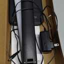 LAOPAO Desk Lamp with Wireless Charger: USB Charging Port, Table Lamp with Clock, Desk Lamps for Home Office College Dorm Room Essentials (Black)