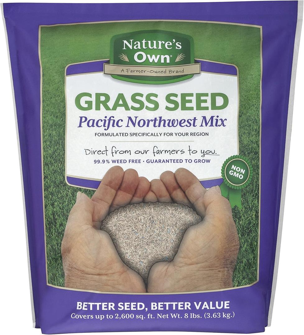 Mountain View Seeds Natures Own Pacific Northwest Mix Grass Seed, 8-pounds