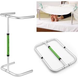 Foldable Blanket Lifter for Feet in Bed, Fold Flat for Storage, Bed Cradel for Feed Heigh Adjustable Sheet Riser for Foot, 4 Clips Included